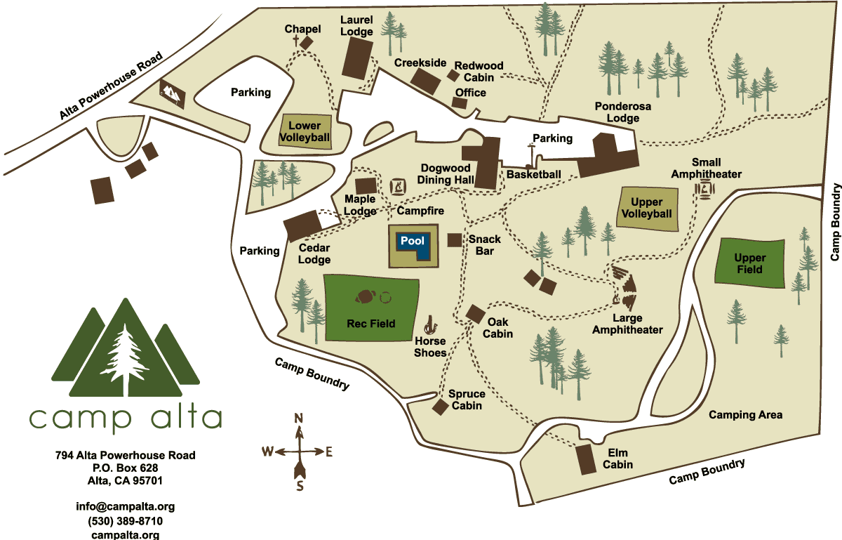 Camp Alta Map